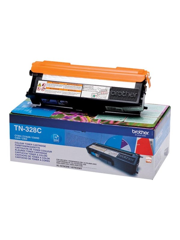Brother Tn328c  Tn 328c - High Capacity Cyan Toner - Lasertoner Cyan