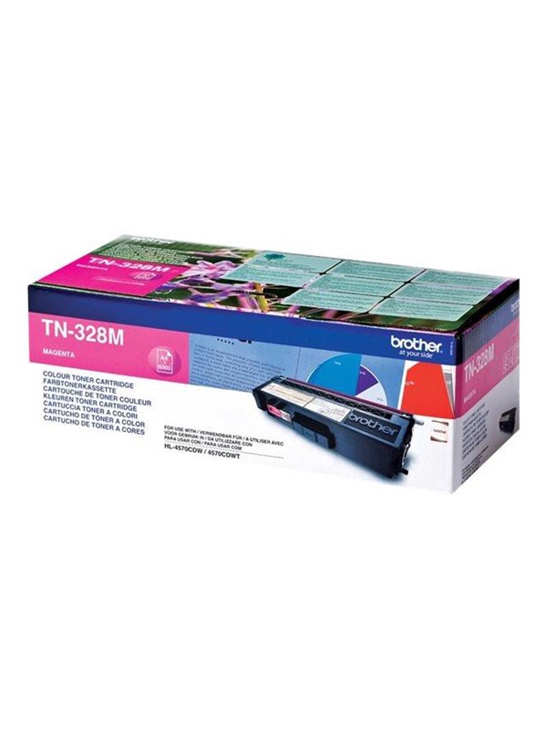 Brother Tn328m  Tn 328m High Capacity Magenta Toner - Lasertoner Magenta