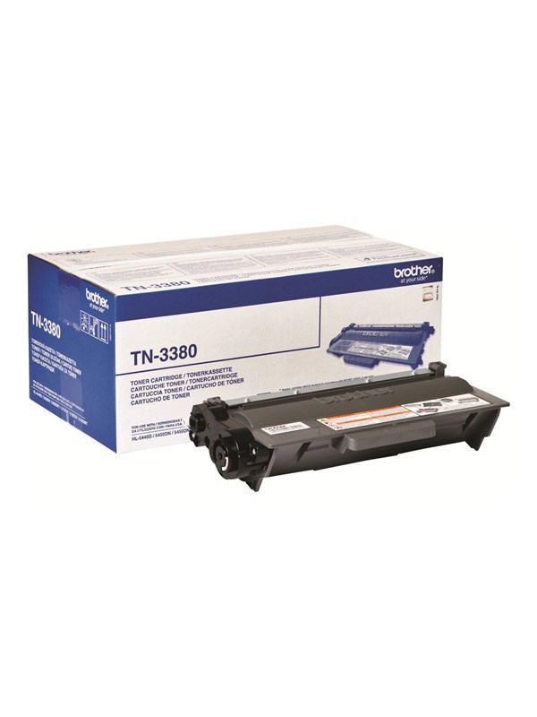 Brother Tn3380  Tn 3380 Black Toner - Lasertoner Sort