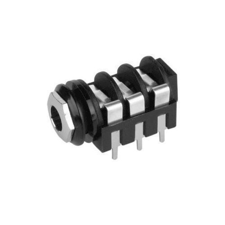 Adam Hall 63 Mm Jack Socket Switched Stereo Black - Mj 6h Cd2